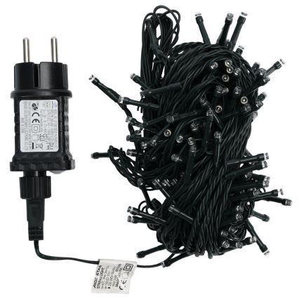 Aigostar - LED udendørs julelyskæde 150 LED/8 funktioner 18 m IP44 kold hvid