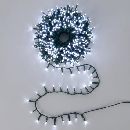 Aigostar - LED udendørs julelyskæde 1500xLED/8 funktioner 33 m IP44 kold hvid