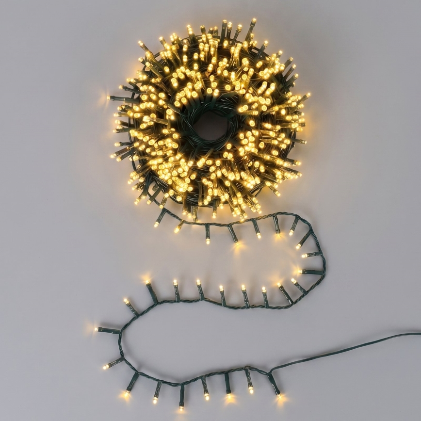 Aigostar - LED Udendørs julelyskæde 1500xLED/8 funktioner 33m IP44 varm hvid