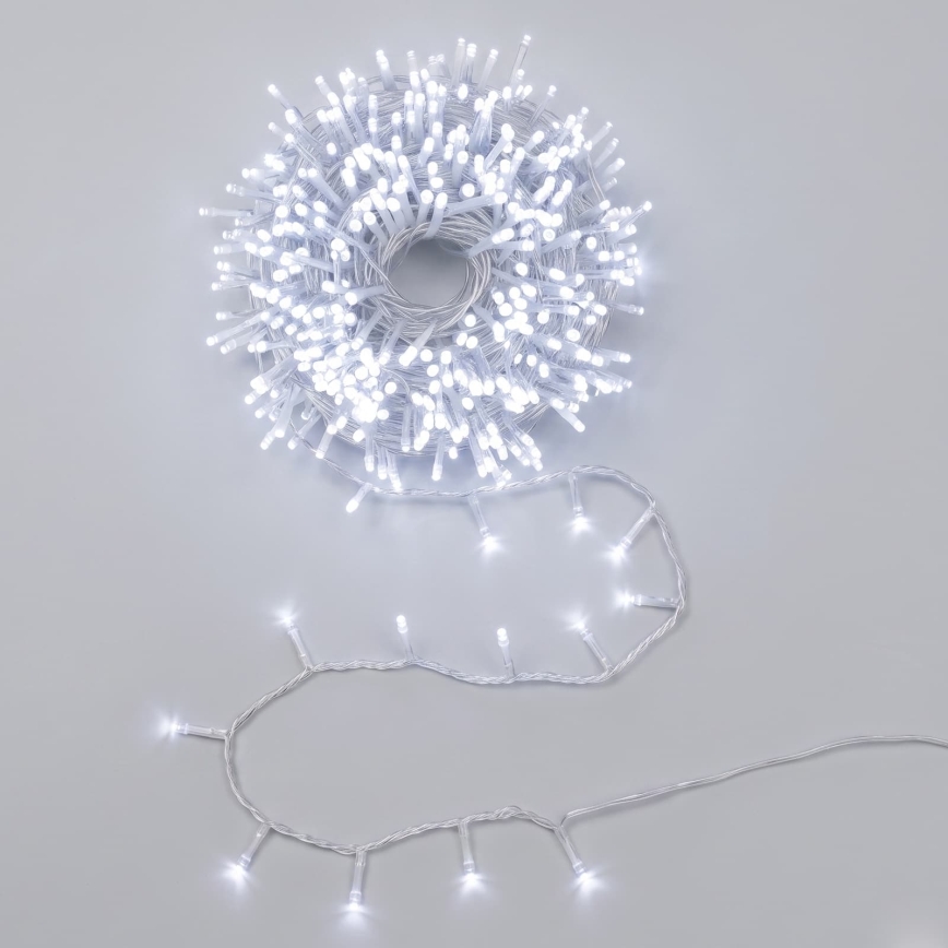 Aigostar - LED Udendørs julelyskæde 150xLED/8 funktioner 10,3m IP44 kold hvid