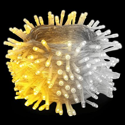 Aigostar - LED udendørs julelyskæde 150xLED/8 funktioner 18m IP44 varm hvid/kold hvid
