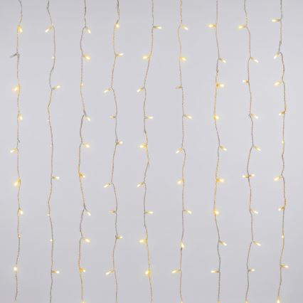 Aigostar - LED udendørs julelyskæde 180xLED/8 funktioner 3,9x1,8m IP44 varm hvid