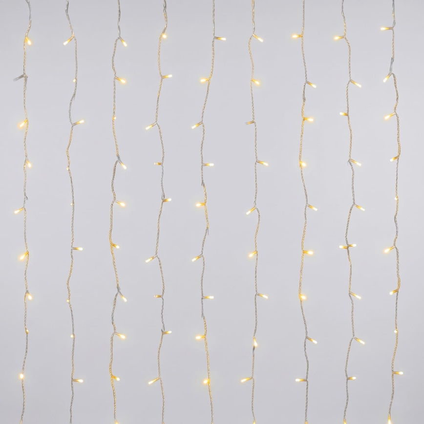 Aigostar - LED udendørs julelyskæde 180xLED/8 funktioner 3,9x1,8m IP44 varm hvid