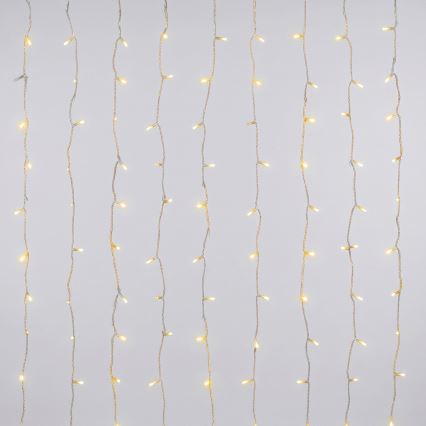 Aigostar - LED udendørs julelyskæde 192xLED/8 funktioner 3xAA 4,5x1,2m IP44 varm hvid