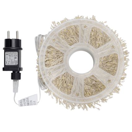 Aigostar - LED udendørs julelyskæde 2000xLED/8 funktioner 53m IP44 varm hvid