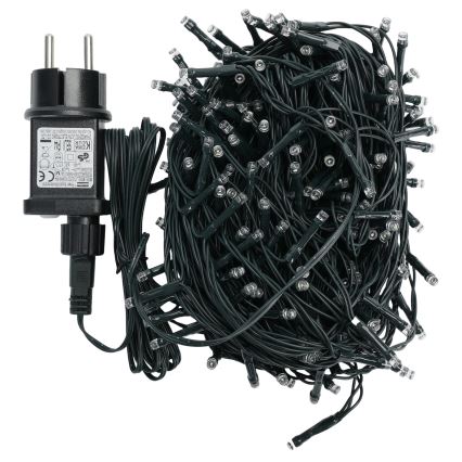 Aigostar - LED udendørs julekæde 200 LED/8 funktioner 20 m IP44 kold hvid