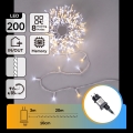 Aigostar - LED Udendørs julelyskæde 200xLED/8 funktioner 23m IP44 varm hvid/kold hvid