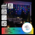 Aigostar - LED Udendørs julelyskæde 200xLED/8 funktioner 3xAA 13x0,6 m IP44 multifarvet