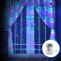 Aigostar - LED Udendørs julelyskæde 200xLED/8 funktioner 3xAA 5x2m IP44 multicolor