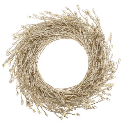 Aigostar - LED udendørs julelyskæde 200xLED/8 funktioner 3xAA 6,3m IP44 multifarvet