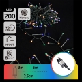 Aigostar - LED udendørs julelyskæde 200xLED/8 funktioner 8m IP44 multifarvet