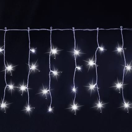 Aigostar - LED udendørs julelyskæde 200xLED 8x0,4m IP44 kold hvid