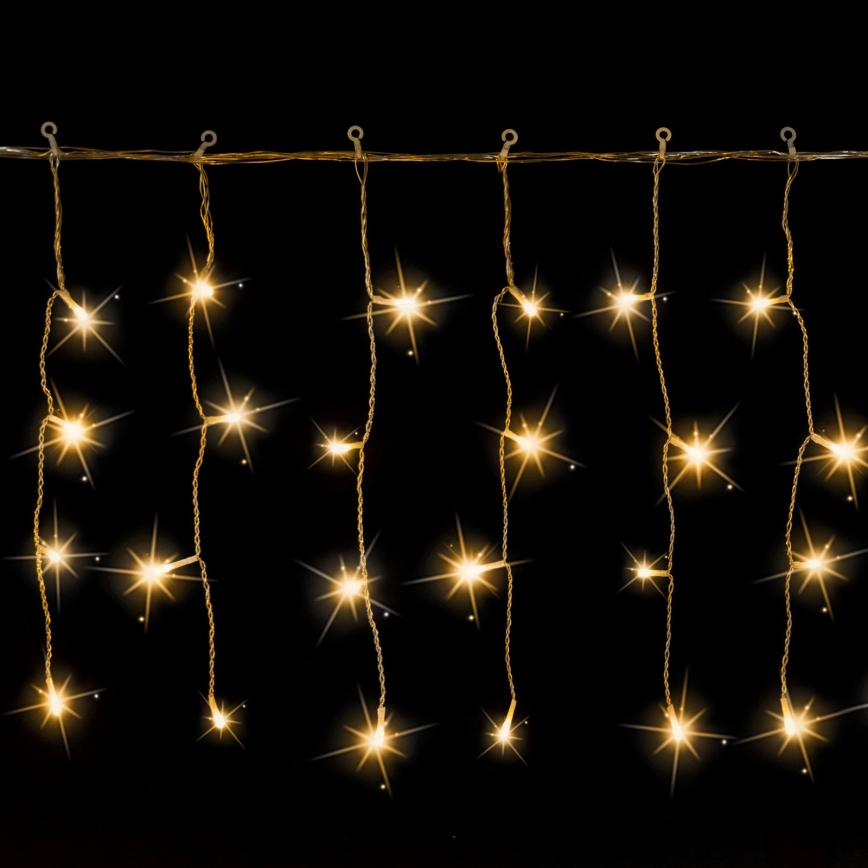 Aigostar - LED udendørs julelyskæde 200xLED 8x0,4m IP44 varm hvid