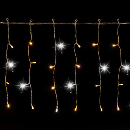 Aigostar - LED udendørs julelyskæde 200xLED 8x0,4m IP44 varm hvid