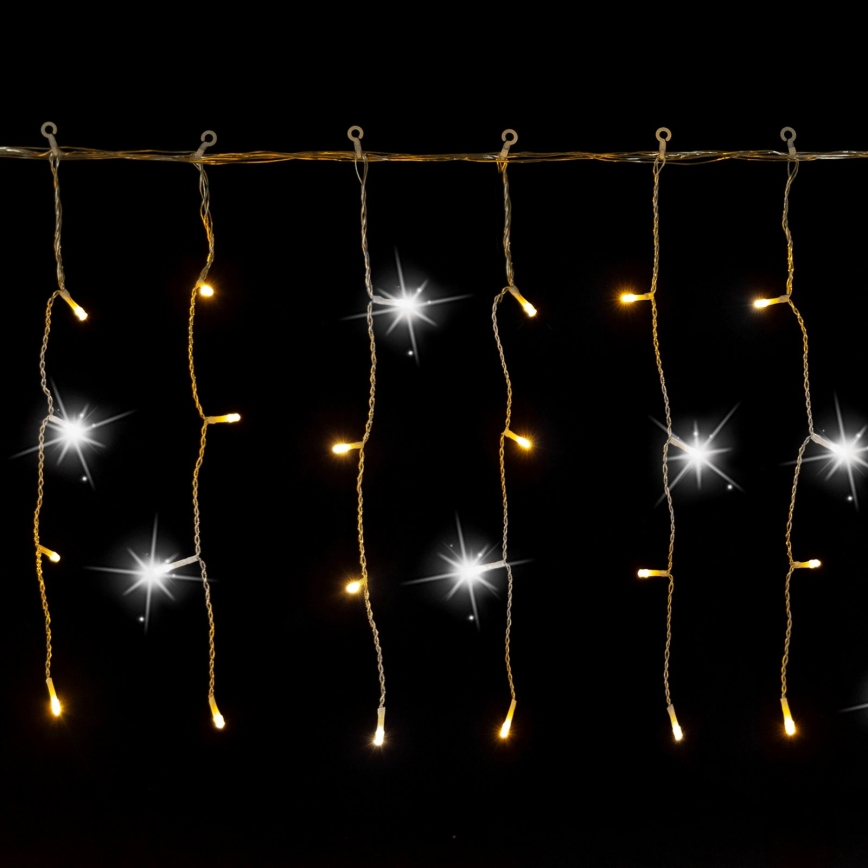 Aigostar - LED udendørs julelyskæde 200xLED 8x0,4m IP44 varm hvid