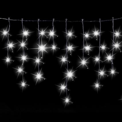 Aigostar - LED Udendørs julelyskæde 200xLED 8x0,6m IP44 kølig hvid