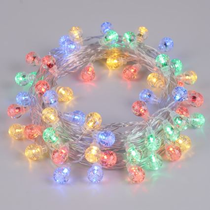 Aigostar - LED Udendørs Julelyskæde 25xLED/8 funktioner 3xAA 2,8m IP44 multifarvet