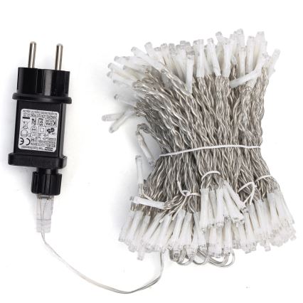 Aigostar - LED udendørs julelyskæde 288xLED/8 funktioner 1,5x1,8m IP44 kold hvid