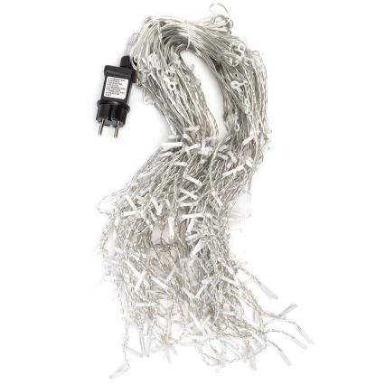 Aigostar - LED udendørs lyskæde til jul 300xLED/8 funktioner 15x0,4 m IP44 varmhvid