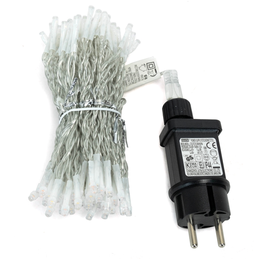 Aigostar - LED udendørs julelyskæde 300 LED/8 funktioner 3 x 1 m IP44 varm hvid + fjernbetjening