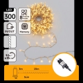 Aigostar - LED udendørs julelyskæde 300xLED/8 funktioner 18m IP44 varm hvid