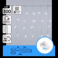 Aigostar - LED Udendørs julelyskæde 300xLED/8 funktioner 3xAA 18x0,4m IP44 kold hvid