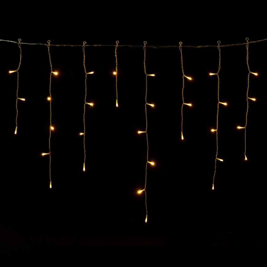 Aigostar - LED udendørs julelyskæde 300xLED/8 funktioner 3xAA 18x0,6 m IP44 varm hvid
