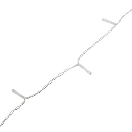Aigostar - LED udendørs julelyskæde 300xLED/8 funktioner 3xAA 18x0,6 m IP44 varm hvid