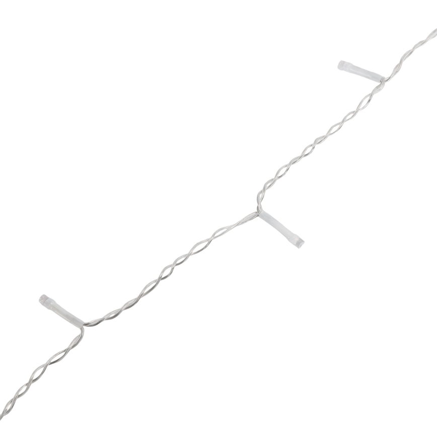 Aigostar - LED udendørs julelyskæde 300xLED/8 funktioner 3xAA 18x0,6 m IP44 varm hvid