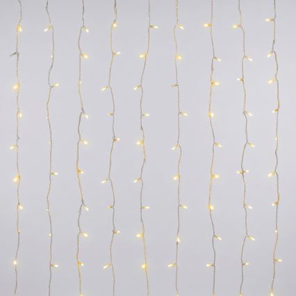 Aigostar - LED udendørs julelyskæde 372xLED/8 funktioner 3xAA 6x1,2m IP44 varm hvid