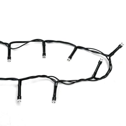 Aigostar - LED udendørs julelyskæde 400 LED/8 funktioner 4xAA 20,3 m IP44 kølig hvid