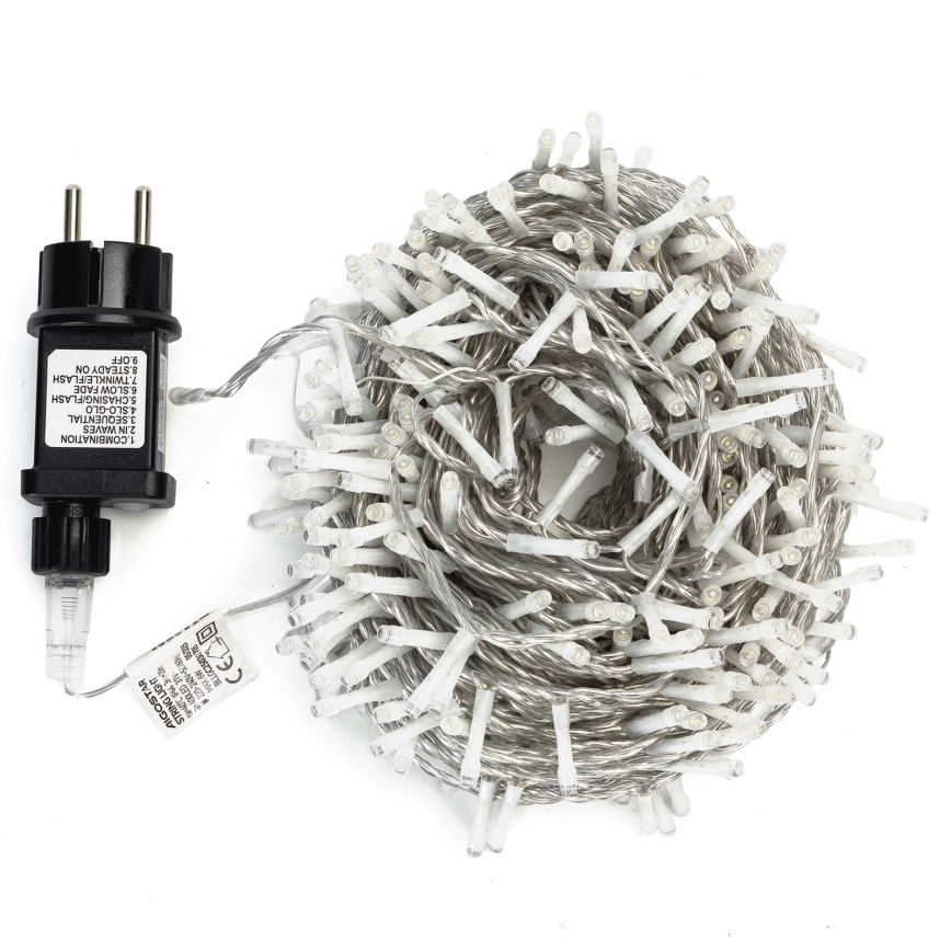 Aigostar - LED udendørs julelyskæde 400 LED/8 funktioner, 20 m, IP44, varm hvid