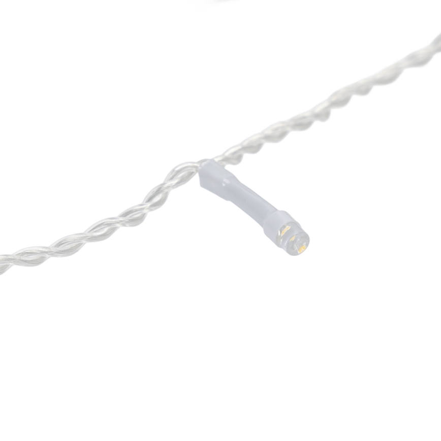 Aigostar - LED udendørs julelyskæde 400xLED/8 funktioner 23m IP44 kold hvid