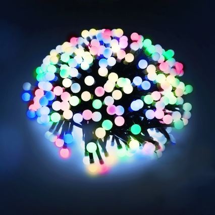 Aigostar - LED Udendørs julelyskæde 50xLED/8 funktioner 3xAA 5,3m IP44 multifarvet