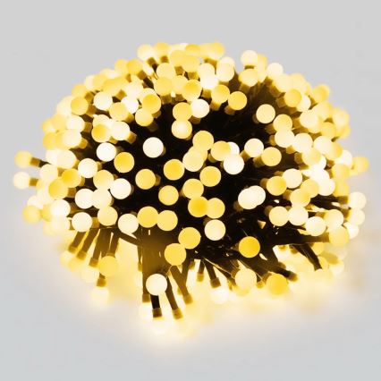 Aigostar - LED udendørs julelyskæde 50xLED/8 funktioner 8m IP44 varm hvid