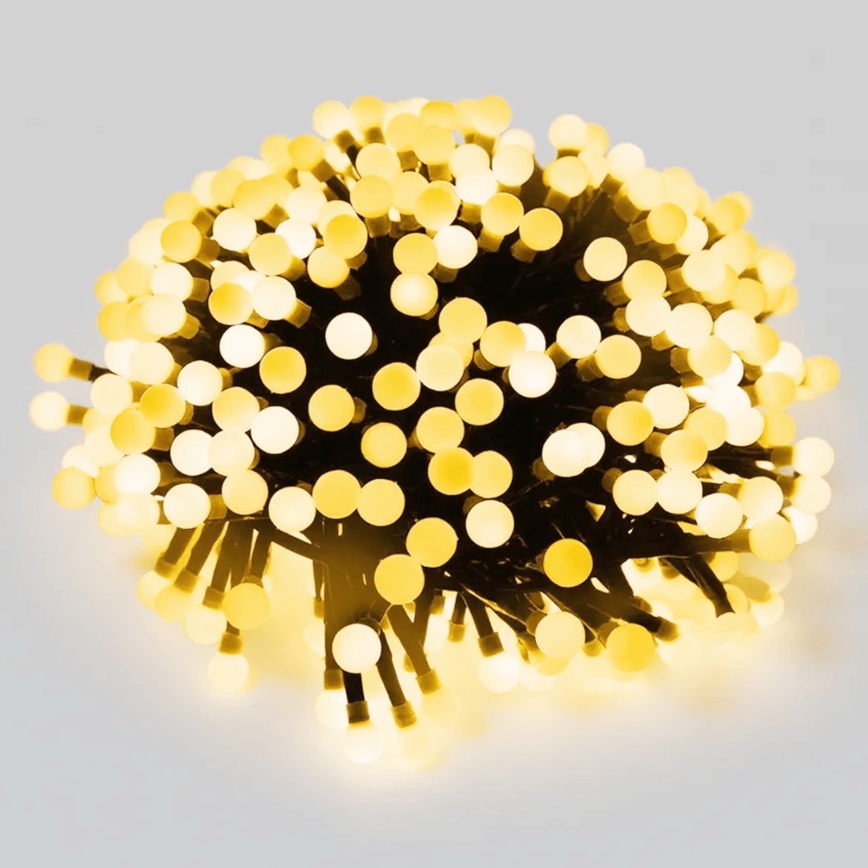 Aigostar - LED udendørs julelyskæde 50xLED/8 funktioner 8m IP44 varm hvid