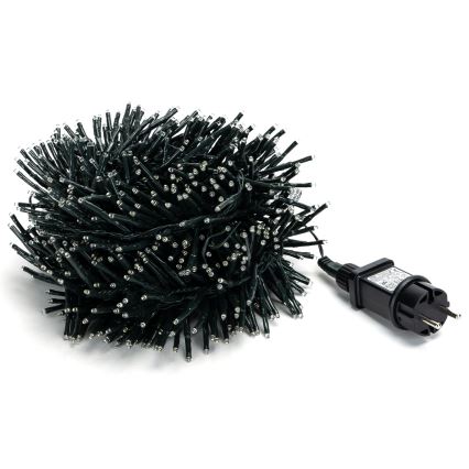 Aigostar - LED udendørs julelyskæde 600 LED/8 funktioner 18 m IP44 kold hvid