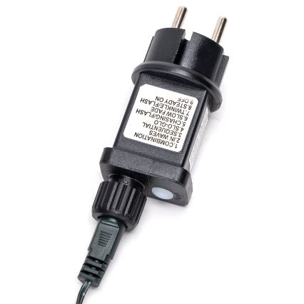 Aigostar - LED udendørs julelyskæde 600 LED/8 funktioner 18 m IP44 varmhvid