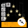 Aigostar - LED udendørs julelyskæde 70xLED/230V 1,2x1m IP44 stjerner i varm hvid