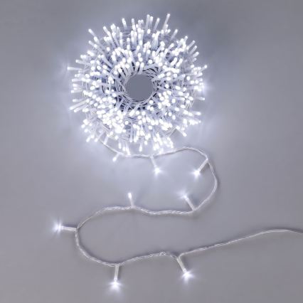 Aigostar - LED udendørs julelyskæde 750xLED/8 funktioner 78m IP44 kold hvid