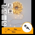 Aigostar - LED udendørs julelyskæde 750xLED/8 funktioner 78m IP44 varm hvid