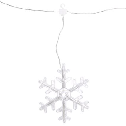 Aigostar - LED udendørs julelyskæde 84xLED/8 funktioner 1,2x1m IP44 varm hvid snefnug