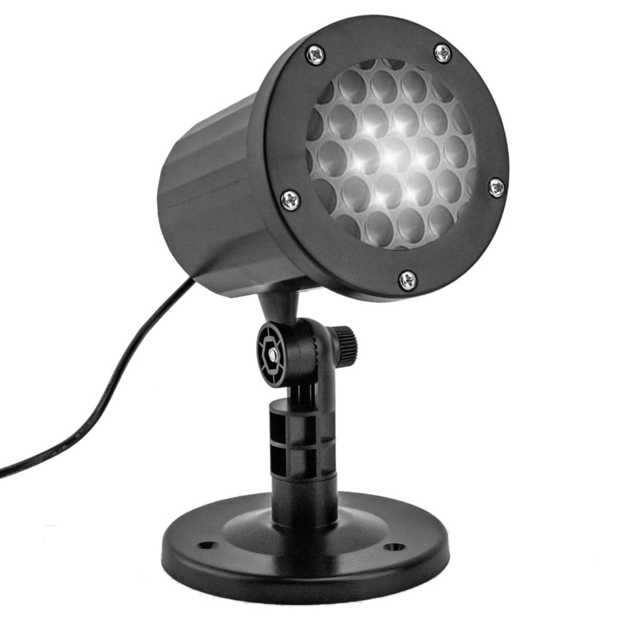Aigostar - LED udendørs juleprojektor med snefnug LED/5W/230V IP44 kold hvid
