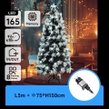 Aigostar - LED udendørs juletræ 165xLED/8 funktioner 1,5 m IP44 kold hvid