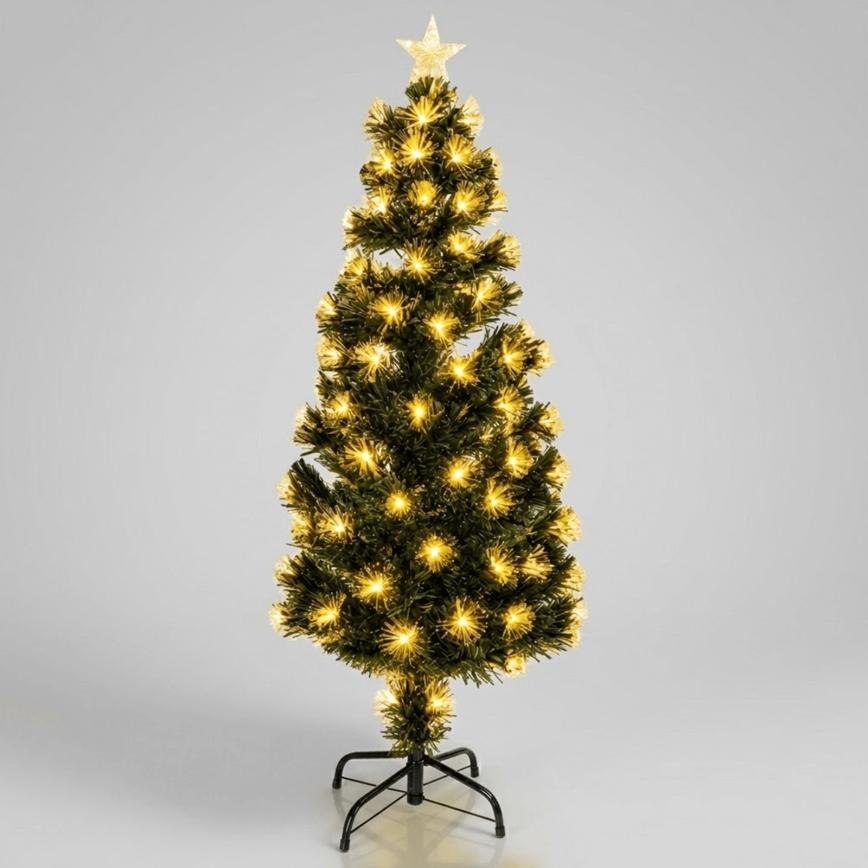 Aigostar - LED udendørs juletræ 165xLED/8 funktioner 1,5 m IP44 varm hvid