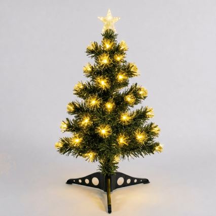 Aigostar - LED Udendørs juletræ 55xLED/8 funktioner 0,6 m IP44 varm hvid