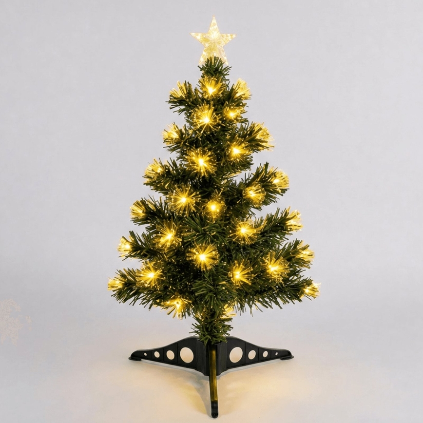 Aigostar - LED Udendørs juletræ 55xLED/8 funktioner 0,6 m IP44 varm hvid