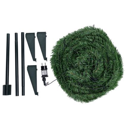 Aigostar - LED udendørs juletræ 80xLED 1,2m IP44 grøn varm hvid