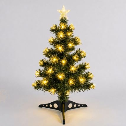 Aigostar - LED udendørs juletræ 85xLED/8 funktioner 0,9 m IP44 varm hvid