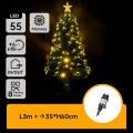 Aigostar - LED udendørs juletræ LED/3,6W/230V 60 cm IP44 varmhvid